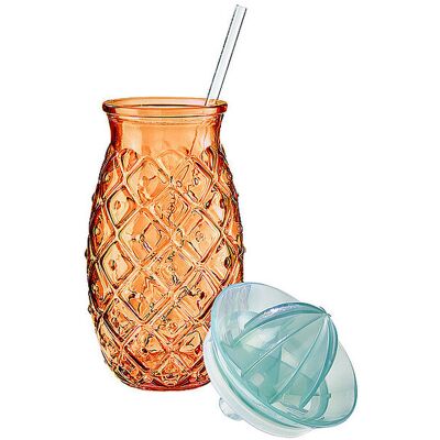 FYNCH-HATTON Trinkglas ANANAS NANASI Canatloupe orange B FYNCH-HATTON Trinkglas ANANAS NANASI Canatloupe orange B