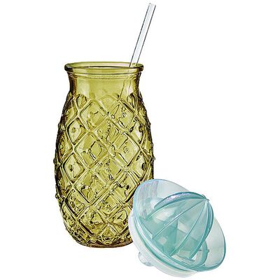 FYNCH-HATTON Trinkglas ANANAS NANASI Green grün B FYNCH-HATTON Trinkglas ANANAS NANASI Green grün B