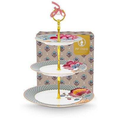 PIP STUDIO Etagere 3-stufig BLOOMING TALES Fantasy Blue hellblau B PIP STUDIO Etagere 3-stufig BLOOMING TALES Fantasy Blue hellblau B
