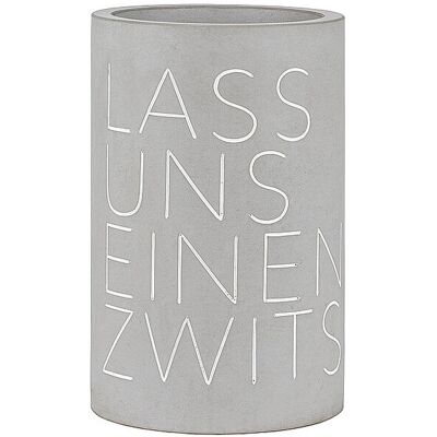 RAEDER Flaschenkühler Lass uns einen Zwitschern grau B RAEDER Flaschenkühler Lass uns einen Zwitschern grau B