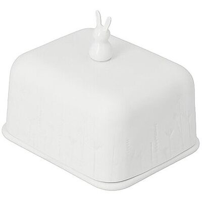 RAEDER Butterdose OSTERZEIT 11x9x9cm Weiss weiss B RAEDER Butterdose OSTERZEIT 11x9x9cm Weiss weiss B