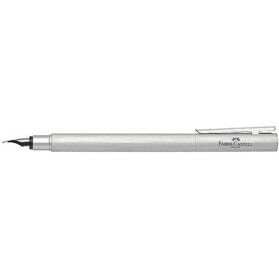 FABER-CASTELL Füllhalter Neo Slim Aluminium Medium Silver Glint silber B FABER-CASTELL Füllhalter Neo Slim Aluminium Medium Silver Glint silber B
