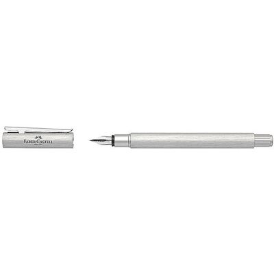 FABER-CASTELL Füllhalter Neo Slim Aluminium Fein Silver Glint silber B FABER-CASTELL Füllhalter Neo Slim Aluminium Fein Silver Glint silber B