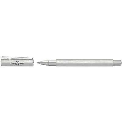 FABER-CASTELL Tintenroller Neo Slim Aluminium Silver Glint silber B FABER-CASTELL Tintenroller Neo Slim Aluminium Silver Glint silber B