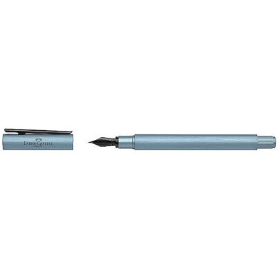 FABER-CASTELL Füllhalter Neo Slim Aluminium Medium Serentiy Blue blau B FABER-CASTELL Füllhalter Neo Slim Aluminium Medium Serentiy Blue blau B