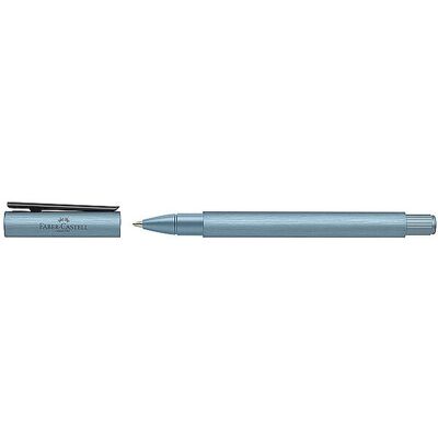 FABER-CASTELL Tintenroller Neo Slim Aluminium Serenity Blue blau B FABER-CASTELL Tintenroller Neo Slim Aluminium Serenity Blue blau B