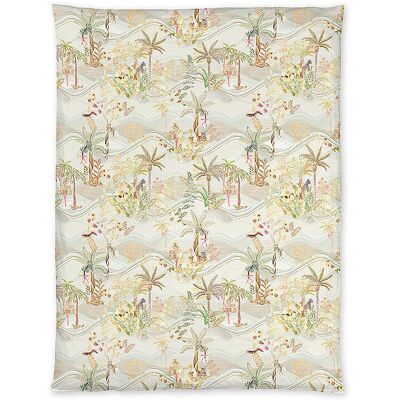 CHRISTIAN FISCHBACHER Satin Deckenbezug 140x200cm OASIS Creme beige B CHRISTIAN FISCHBACHER Satin Deckenbezug 140x200cm OASIS Creme beige B