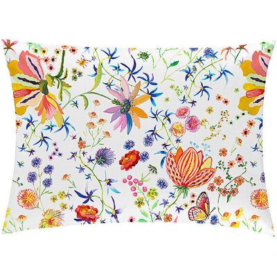 CHRISTIAN FISCHBACHER Satin Kissenbezug 70x90cm HELENA Weiss weiss B CHRISTIAN FISCHBACHER Satin Kissenbezug 70x90cm HELENA Weiss weiss B