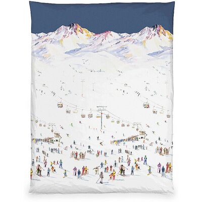 CHRISTIAN FISCHBACHER Satin Deckenbezug SKI 140x200 Weiss weiss B CHRISTIAN FISCHBACHER Satin Deckenbezug SKI 140x200 Weiss weiss B