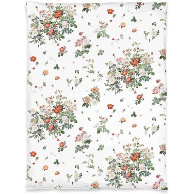 CHRISTIAN FISCHBACHER Satin Deckenbezug WILDROSE 140x200 Weiss weiss B CHRISTIAN FISCHBACHER Satin Deckenbezug WILDROSE 140x200 Weiss weiss B