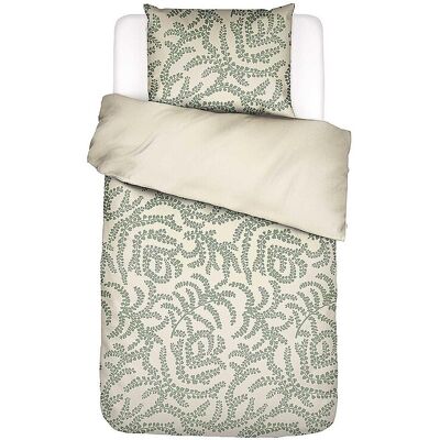ESSENZA Satin Bettwäsche ELERIA 70x90/140x200cm Green hellgrün B ESSENZA Satin Bettwäsche ELERIA 70x90/140x200cm Green hellgrün B