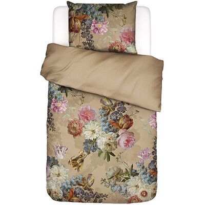 ESSENZA Satin Bettwäsche ROSABELLE 70x90cm/140x200cm Golden Sand hellbraun B ESSENZA Satin Bettwäsche ROSABELLE 70x90cm/140x200cm Golden Sand hellbraun B