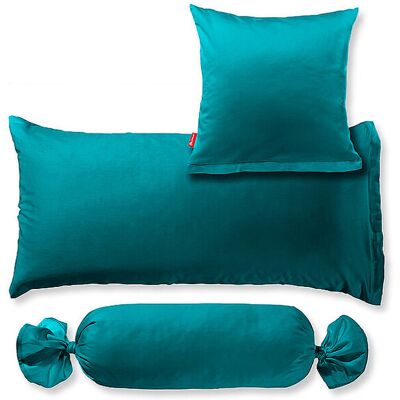 Fleuresse - Satin Kissenbezug Royal Uni - Petrol Fleuresse - Satin Kissenbezug Royal Uni - Petrol