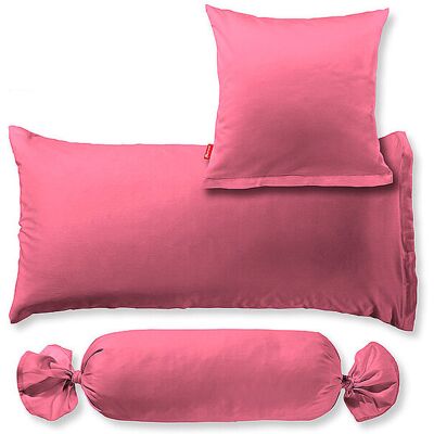 FLEURESSE Satin Kissenbezug Royal Uni 2er 70x90cm Koralle pink B FLEURESSE Satin Kissenbezug Royal Uni 2er 70x90cm Koralle pink B