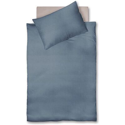 FLEURESSE Musselin Bettwäsche CAPRI 70x90cm/140x200cm Denim hellblau B FLEURESSE Musselin Bettwäsche CAPRI 70x90cm/140x200cm Denim hellblau B