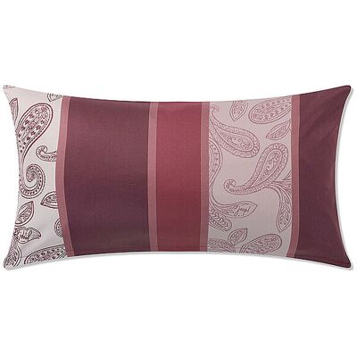 JOOP Satin Kissenhülle 40x80cm PAISLEY STRIPES Dunkelrot dunkelrot B JOOP Satin Kissenhülle 40x80cm PAISLEY STRIPES Dunkelrot dunkelrot B