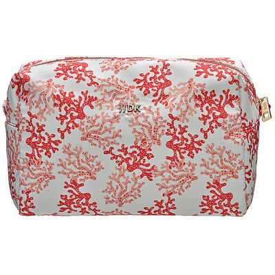 JJDK Kosmetiktasche - Cosmetic Bag TUPAI (white / corals) B JJDK Kosmetiktasche - Cosmetic Bag TUPAI (white / corals) B