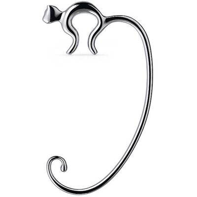 Alessi Taschenhalter MINOU Edelstahl Schwarz silber B Alessi Taschenhalter MINOU Edelstahl Schwarz silber B