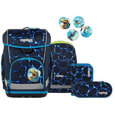 ERGOBAG Schultaschen Set 5tlg CUBO LIGHT Bärassic Garden B ERGOBAG Schultaschen Set 5tlg CUBO LIGHT Bärassic Garden B