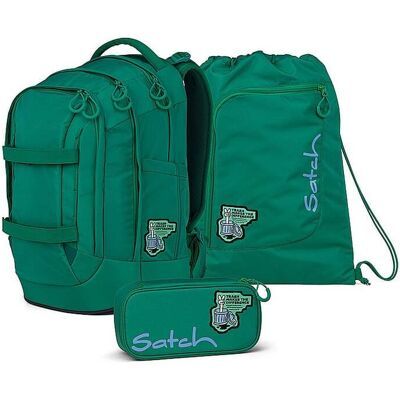SATCH Schulrucksack Set PACK Fearless Green B SATCH Schulrucksack Set PACK Fearless Green B