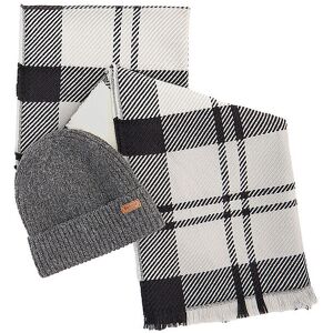 BARBOUR Geschenkset Beanie und Schal PENDLE grau W BARBOUR Geschenkset Beanie und Schal PENDLE grau W