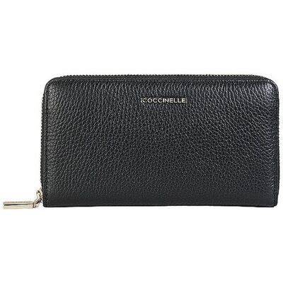Coccinelle Geldbörse METALLIC SOFT schwarz W Coccinelle Geldbörse METALLIC SOFT schwarz W