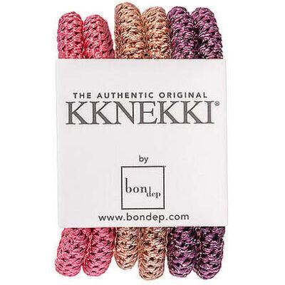 KKNEKKI Haargummi 6er Pkg BUNDLE SLIM 11 rosa W KKNEKKI Haargummi 6er Pkg BUNDLE SLIM 11 rosa W