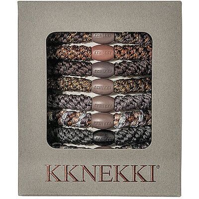 KKNEKKI Haargummi 8er Pkg. EARTH EDITION braun W KKNEKKI Haargummi 8er Pkg. EARTH EDITION braun W