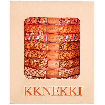 KKNEKKI Haargummi 8er Pkg. SUNSET EDITION orange W KKNEKKI Haargummi 8er Pkg. SUNSET EDITION orange W