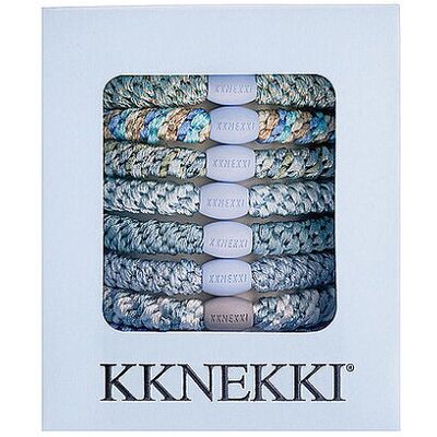 KKNEKKI Haargummi 8er Pkg. SKY EDITION hellblau W KKNEKKI Haargummi 8er Pkg. SKY EDITION hellblau W