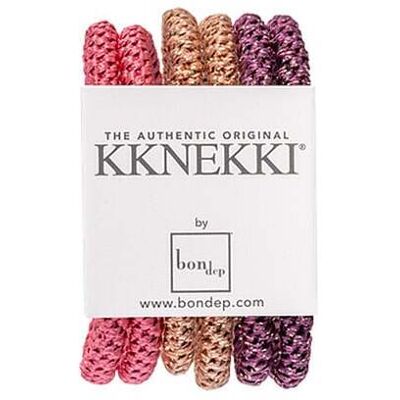KKNEKKI Haargummi 6er Pkg BUNDLE SLIM 11 pink W KKNEKKI Haargummi 6er Pkg BUNDLE SLIM 11 pink W