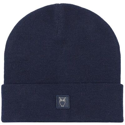 KNOWLEDGE COTTON APPAREL Mütze - Haube blau M KNOWLEDGE COTTON APPAREL Mütze - Haube blau M