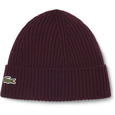 LACOSTE Mütze - Haube dunkelrot ONE SIZE M LACOSTE Mütze - Haube dunkelrot ONE SIZE M