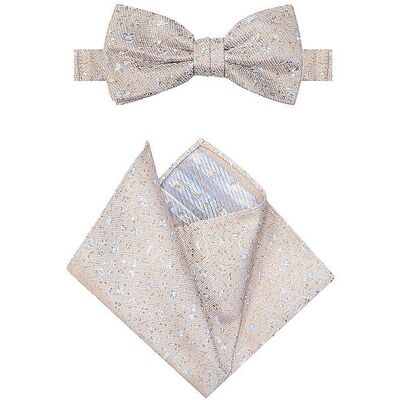 ROY ROBSON Masche - Fliege Set mit Stecktuch beige M ROY ROBSON Masche - Fliege Set mit Stecktuch beige M