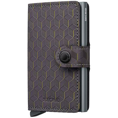 SECRID Geldbörse - Miniwallet Optical grey yellow grau W SECRID Geldbörse - Miniwallet Optical grey yellow grau W