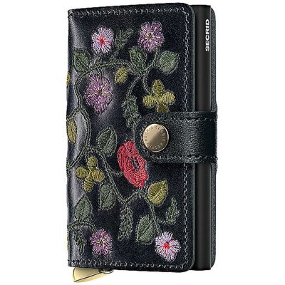 Secrid - Miniwallet Matte - Floral Schwarz - Matte - Wallet Secrid - Miniwallet Matte - Floral Schwarz - Matte - Wallet