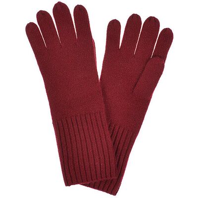 SEEBERGER Kaschmir Handschuhe dunkelrot W SEEBERGER Kaschmir Handschuhe dunkelrot W