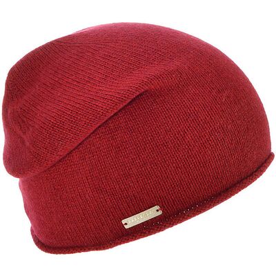 SEEBERGER Kaschmir Mütze - Haube rot W SEEBERGER Kaschmir Mütze - Haube rot W