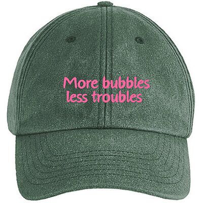 SWFD Kappe MORE BUBBLES LESS TROUBLES dunkelgrün W SWFD Kappe MORE BUBBLES LESS TROUBLES dunkelgrün W