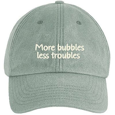 SWFD Kappe MORE BUBBLES LESS TROUBLES hellgrün W SWFD Kappe MORE BUBBLES LESS TROUBLES hellgrün W