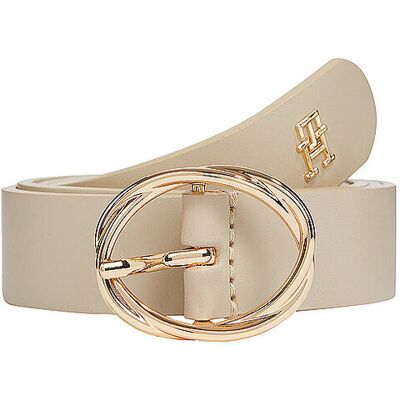 Tommy Hilfiger Ledergürtel TH CHIC creme 80 W Tommy Hilfiger Ledergürtel TH CHIC creme 80 W