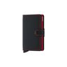 Secrid Geldbörse - Miniwallet Matte Mini Black/red Schwarz Eg