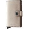 Secrid Geldbörse - Miniwallet Metallic Mini Champagner/brown Gold Eg