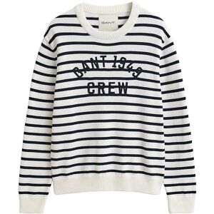 GANT Pullover BRETON STRIPED GRAPHIC creme XL M GANT Pullover BRETON STRIPED GRAPHIC creme XL M