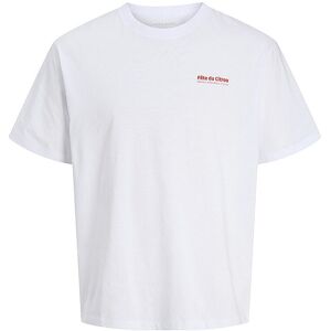 JACK & JONES T-Shirt JJLEMON weiss L M JACK & JONES T-Shirt JJLEMON weiss L M