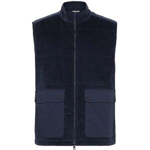KNOWLEDGE COTTON APPAREL Cordgilet dunkelblau M M KNOWLEDGE COTTON APPAREL Cordgilet dunkelblau M M