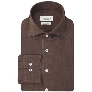PROFUOMO Leinenhemd braun 44 M PROFUOMO Leinenhemd braun 44 M