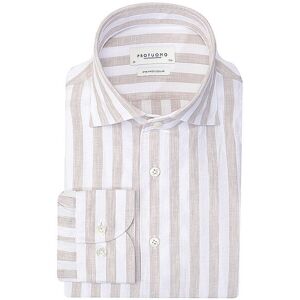 PROFUOMO Leinenhemd beige 40 M PROFUOMO Leinenhemd beige 40 M