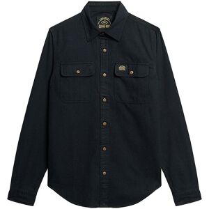 SUPERDRY Flanellhemd schwarz L M SUPERDRY Flanellhemd schwarz L M