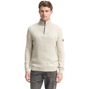 TOM TAILOR Troyer Pullover beige XXL M TOM TAILOR Troyer Pullover beige XXL M